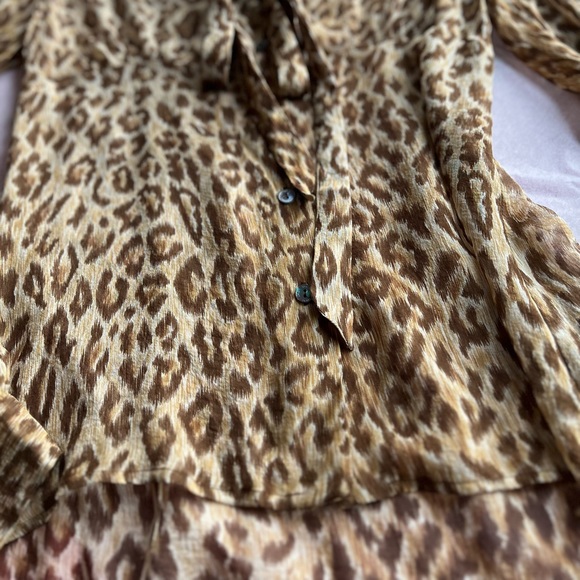 NWT Dolce and Gabbana D&G 100% silk leopard 44/30 - Picture 14 of 14